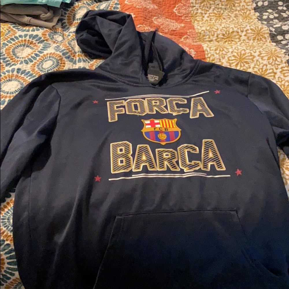 Navy Soccer Hoodie